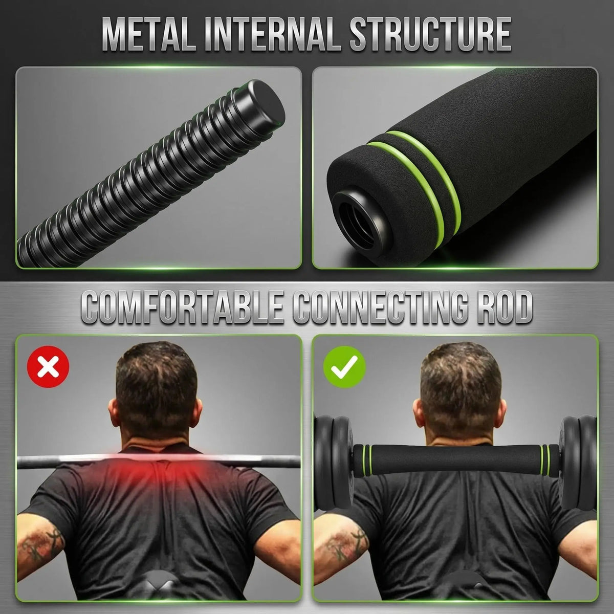 Versatile Adjustable Dumbbell Barbell Set For Home Gym Workouts
