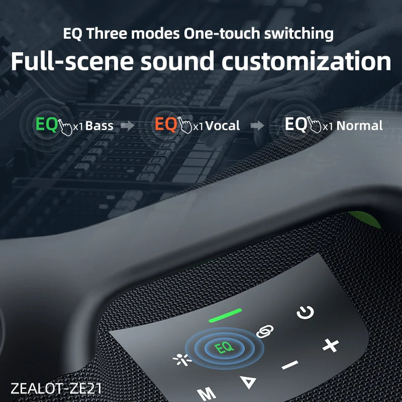 Zealot Wireless Bluetooth Speaker Waterproof Portable HiFi Sound System