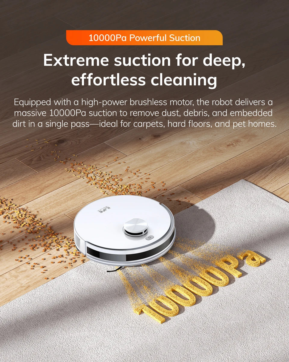 ILIFE Robot Vacuum Cleaner With Laser Navigation And 10000Pa Suction