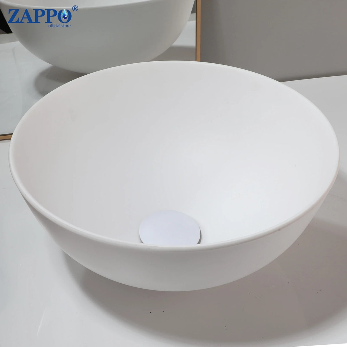 Mekkhala Stone Resin Countertop Vessel Bathroom Sink