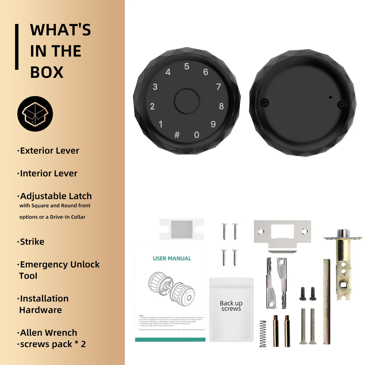 Viladepot Fingerprint Smart Lock With App Control For Indoor Doors