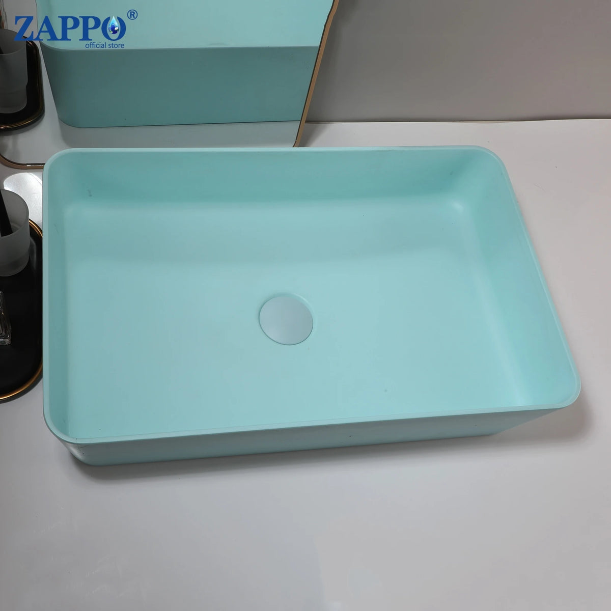 Mekkhala Stone Resin Countertop Vessel Bathroom Sink