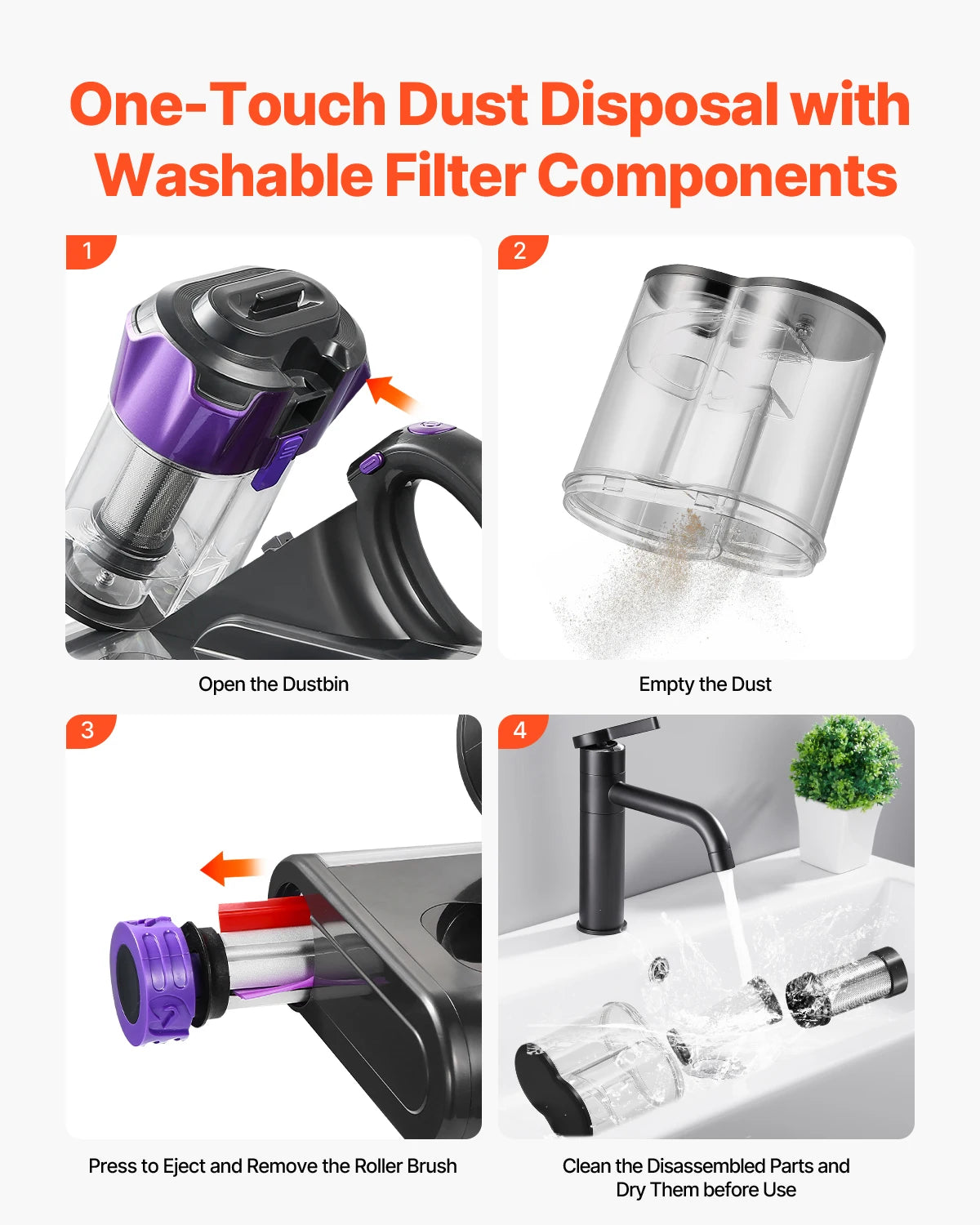 Professional Handheld Mattress Vacuum Cleaner With HEPA Filter