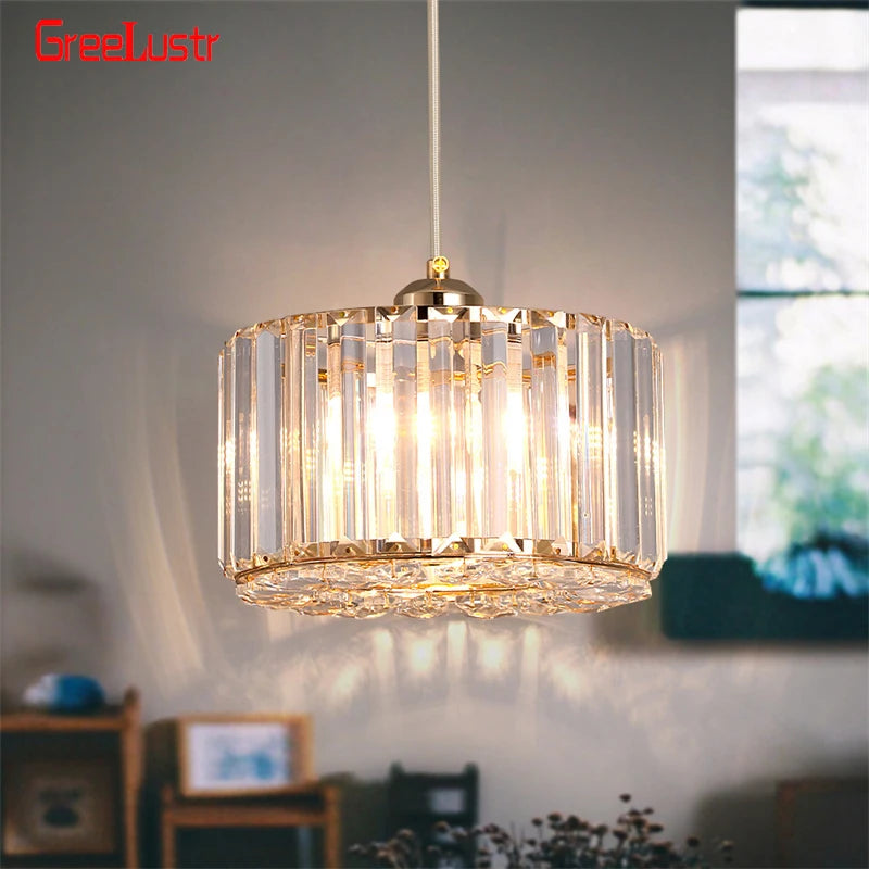 GreeLustr Modern Acrylic Led Pendant Light With Iron Frame