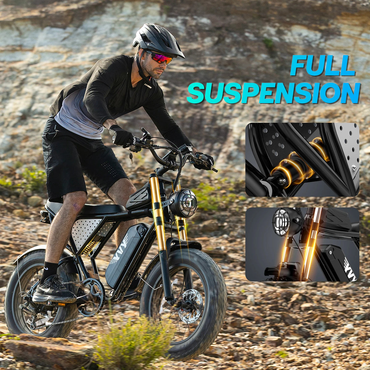 YVY K20 Lite Fat Tire Electric Bike For Adult Trails