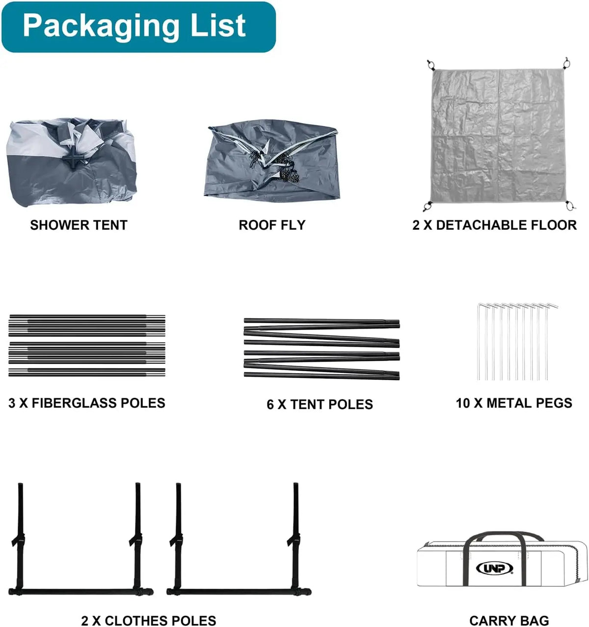 Portable Outdoor Privacy Shower Tents For Camping And Backpacking