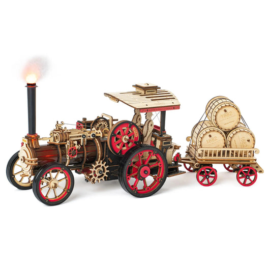 Robotime 3D Wooden Steam Locomotive Building Kit For Adults