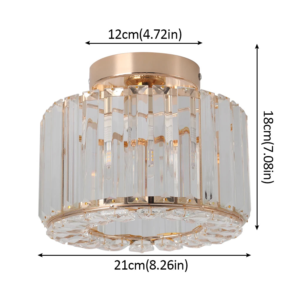 GreeLustr Modern Acrylic Led Pendant Light With Iron Frame