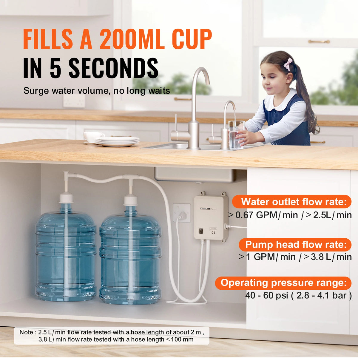SucceBuy Water Dispenser Pump With Reverse Osmosis Filter System