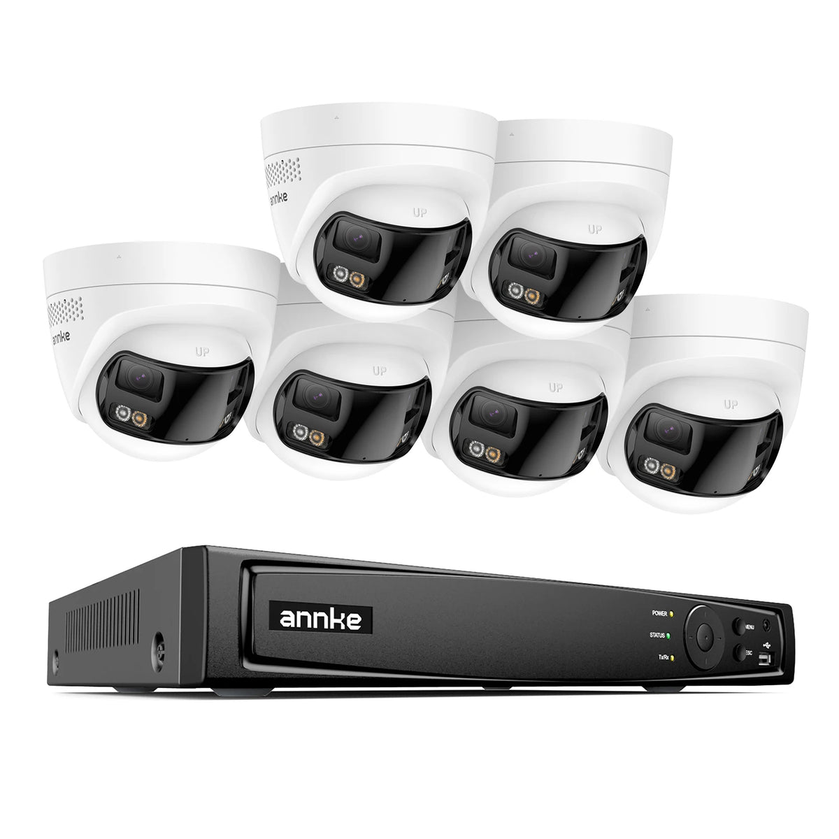 Annke 8mp 4k 180 Panoramic Dual Lens Cctv Camera System