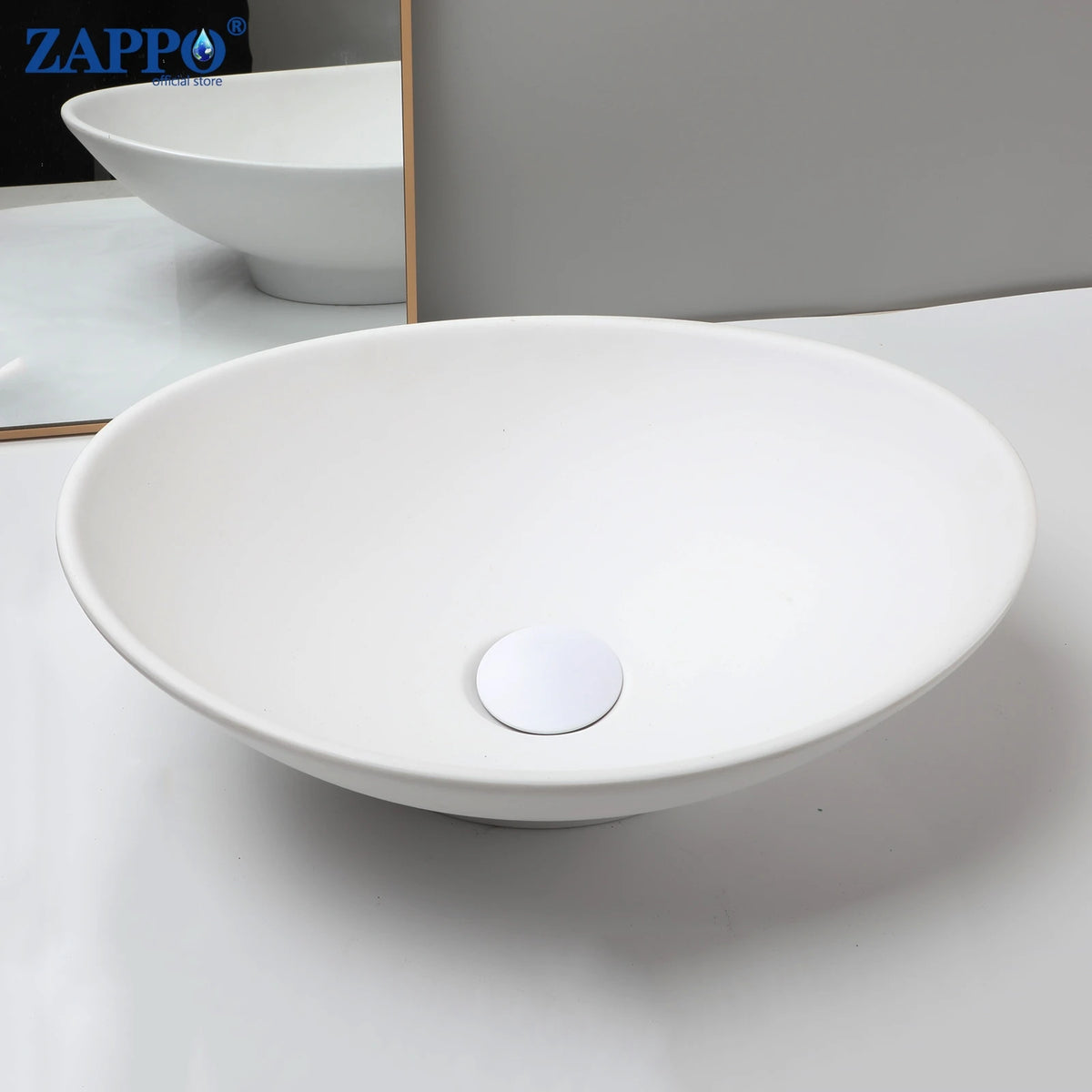 Mekkhala Stone Resin Countertop Vessel Bathroom Sink