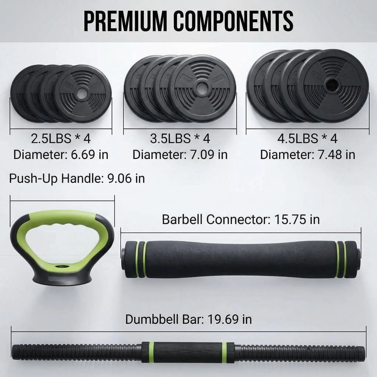 Versatile Adjustable Dumbbell Barbell Set For Home Gym Workouts