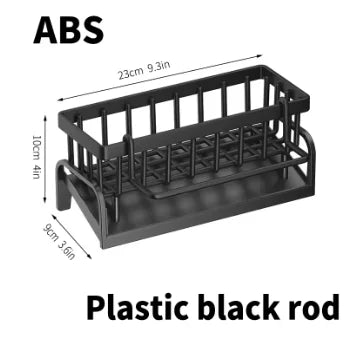 Double Layer Carbon Steel Kitchen Cutlery Rack With Cup Holder