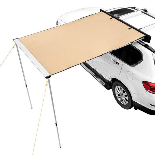SucceBuy Retractable Vehicle Awning With Waterproof Storage Bag