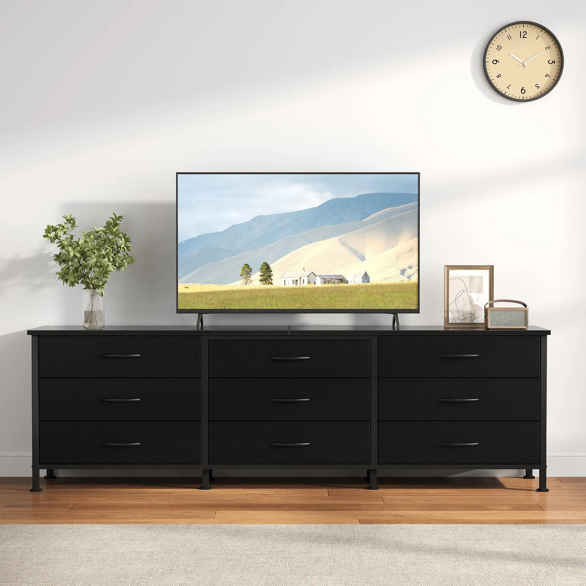 JHK Modern Living Room Entertainment Center With Drawers