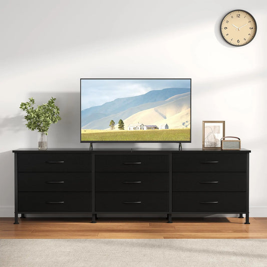 JHK Modern Living Room Entertainment Center With Drawers