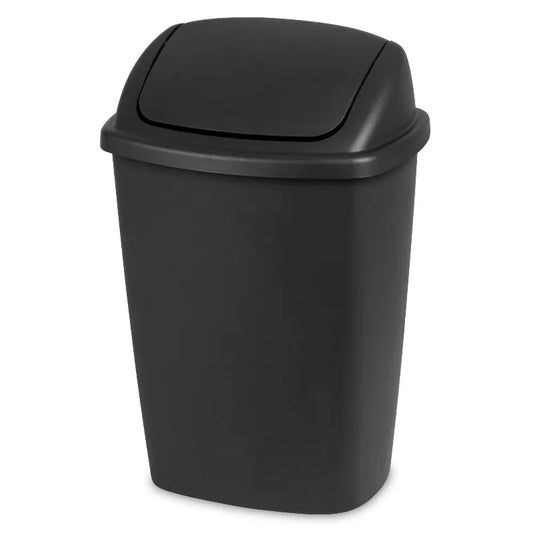 Stylish Kitchen Plastic Garbage Bin With Durable Swing Top Lid