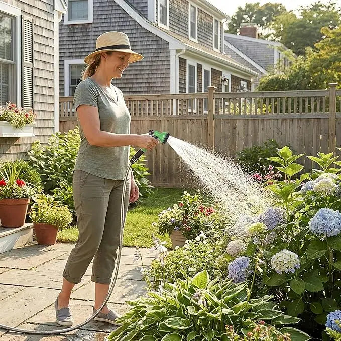 Heavy Duty Stainless Steel Garden Hose With Brass Fittings