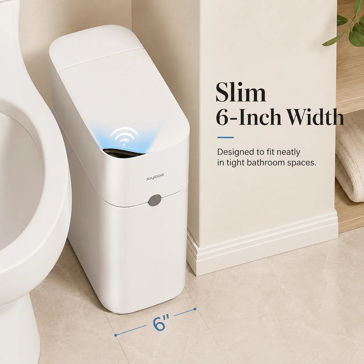 Joybos Touchless Trash Can With Motion Sensor And Bag Suction