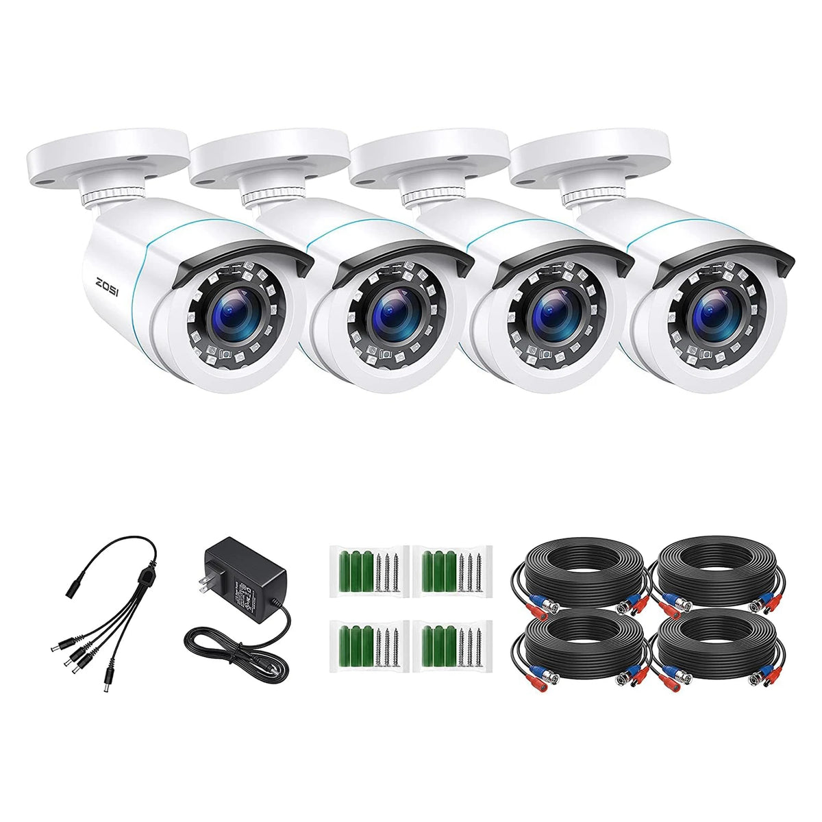 Zosi 1080P HD Bullet Security Cameras For Outdoor Surveillance