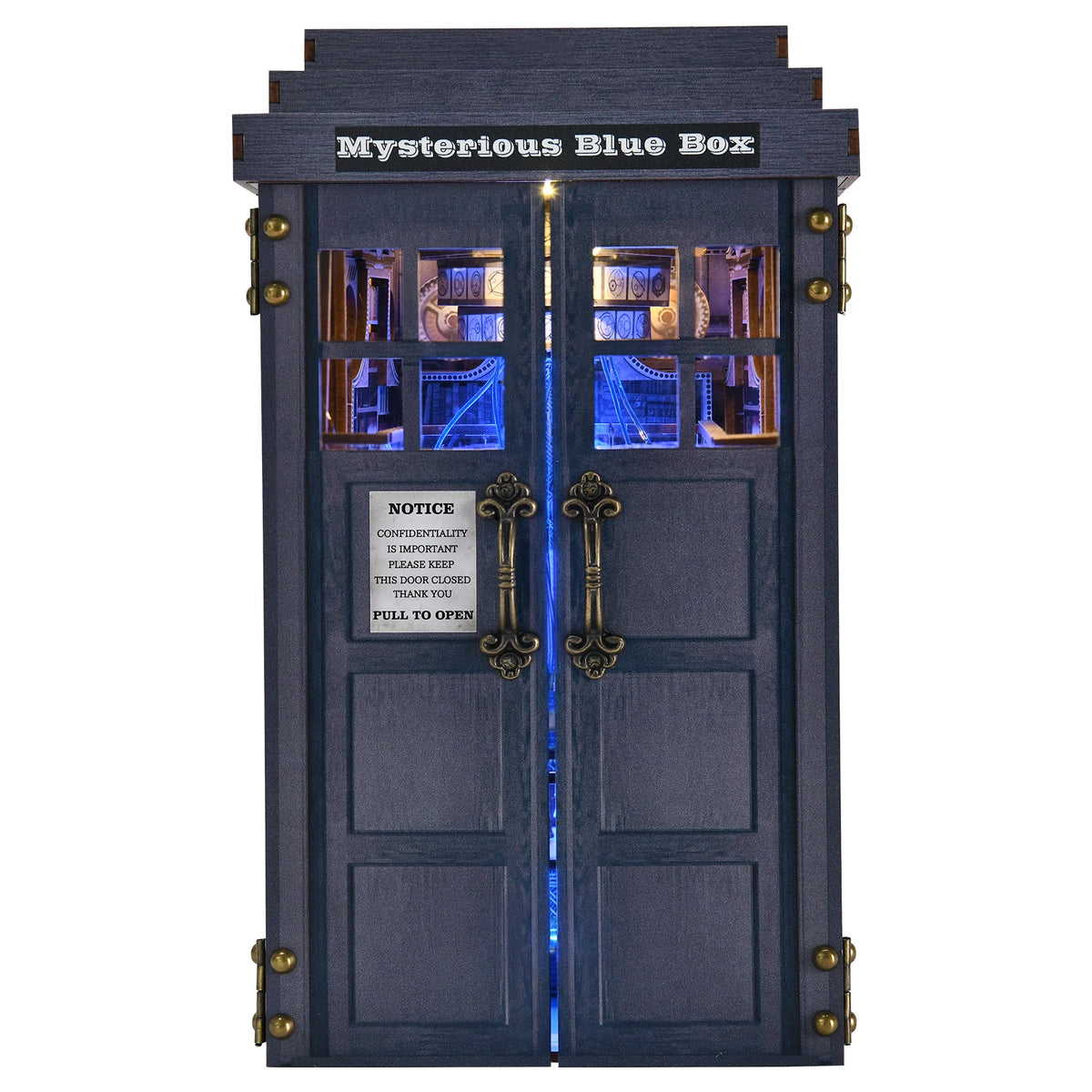 Aslowsnail Mysterious Telephone Booth Book Nook Kit Wooden DIY Puzzle