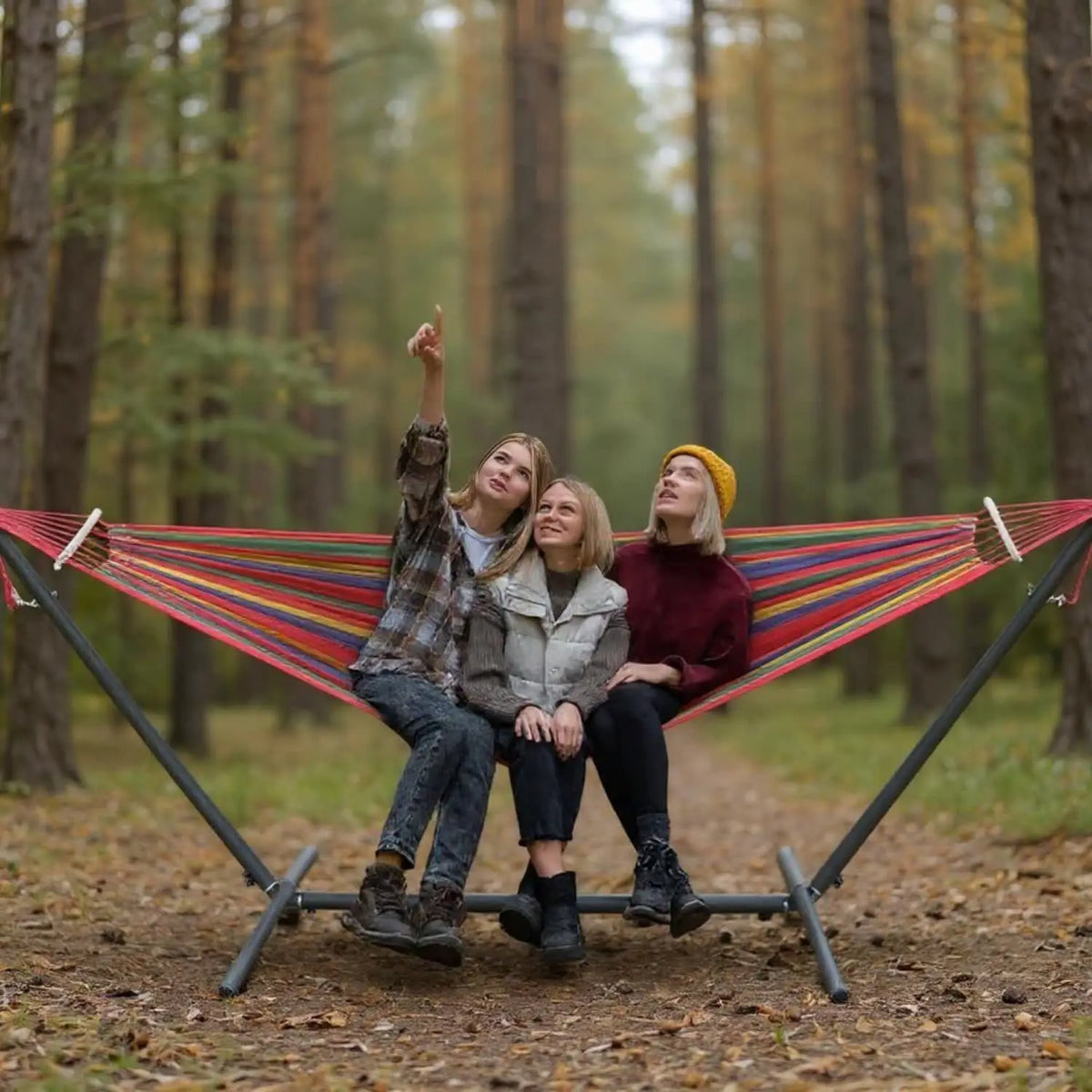 Gyroor Heavy Duty Nylon Adjustable Stand Hammock With Storage Bag