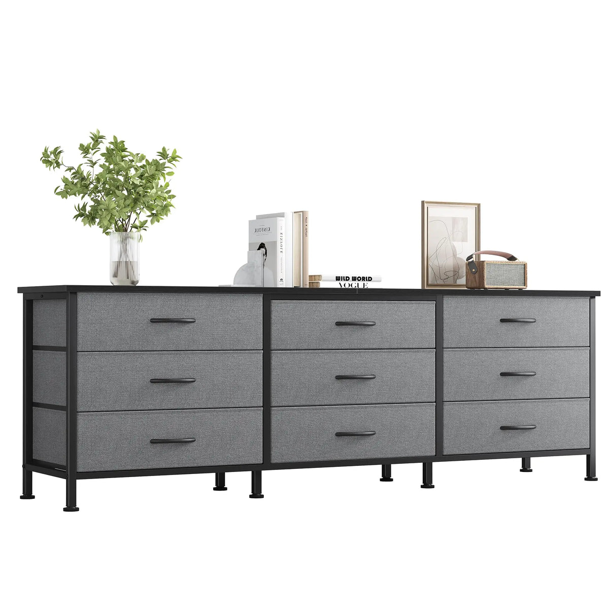 JHK Modern Living Room Entertainment Center With Drawers