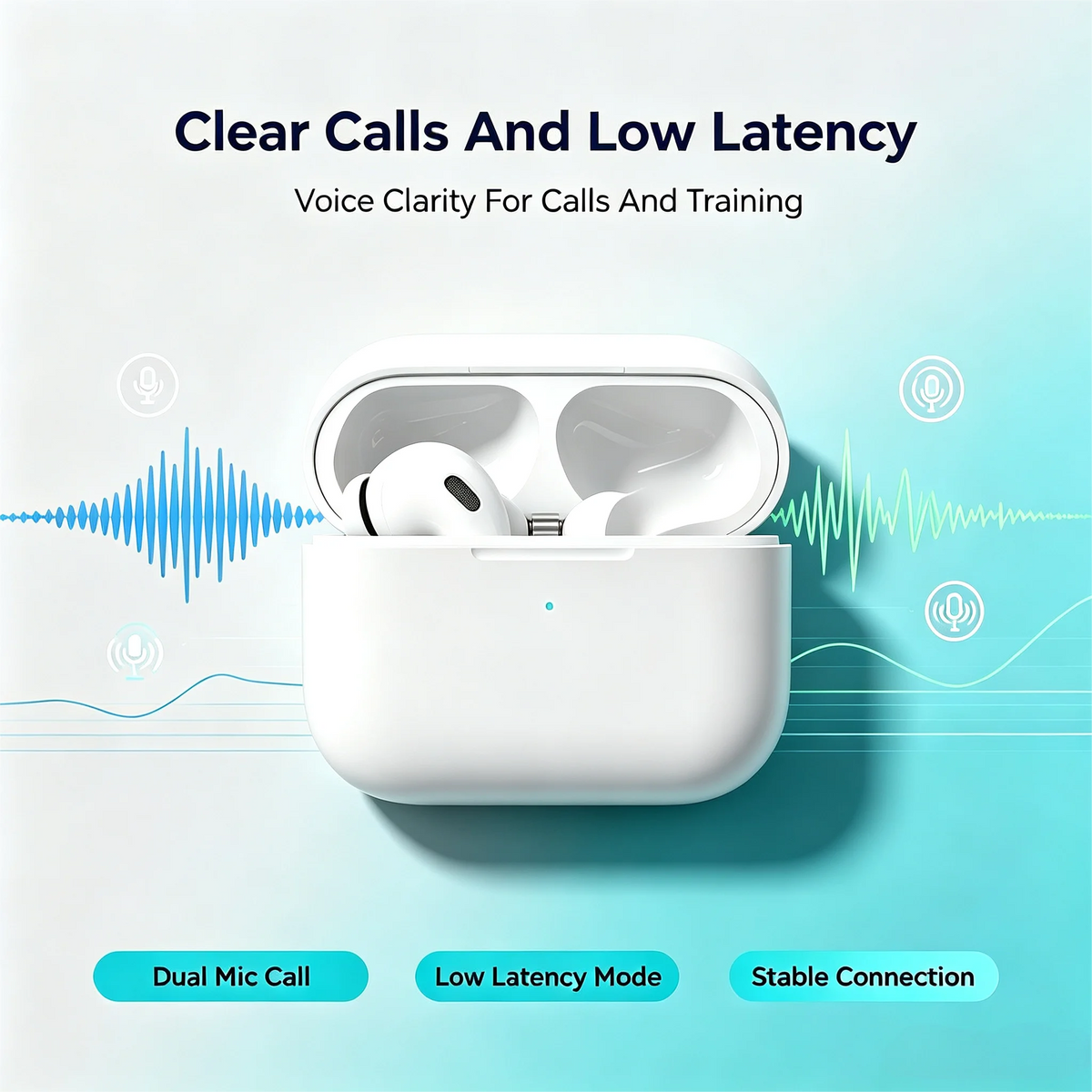 Zzlove Wireless Earbuds With Active Noise Cancellation And Touch Control