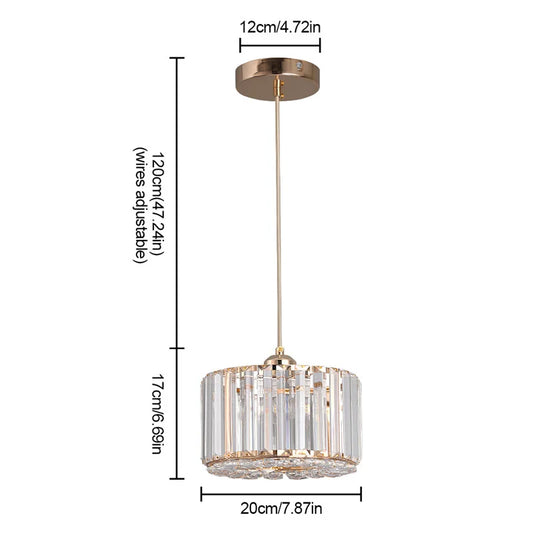 GreeLustr Modern Acrylic Led Pendant Light With Iron Frame