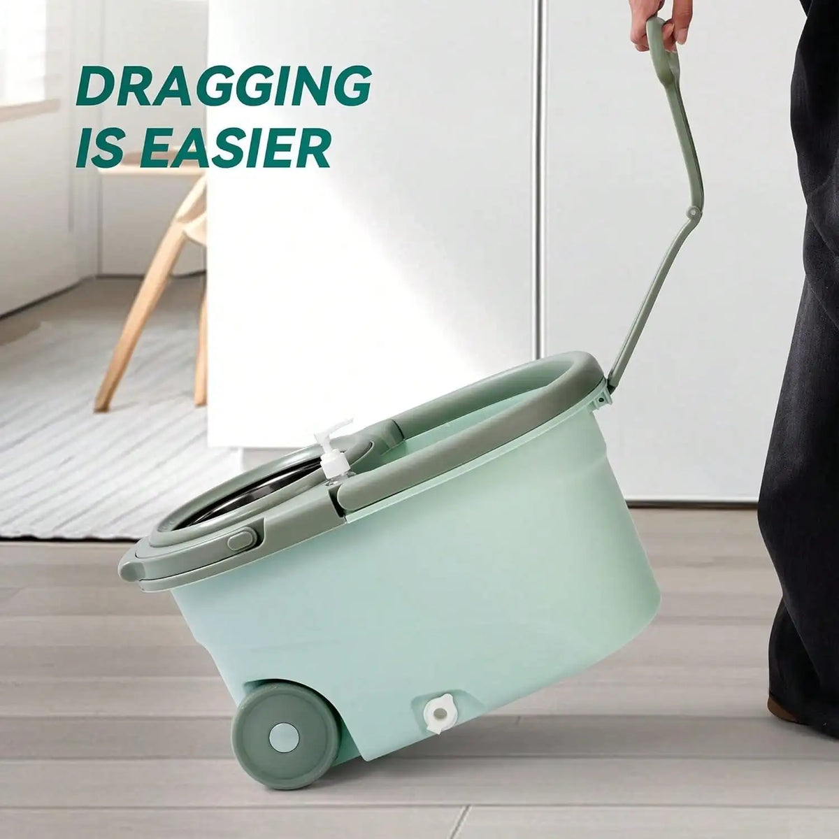 Self Cleaning 360 Spin Floor Mop With Bucket System