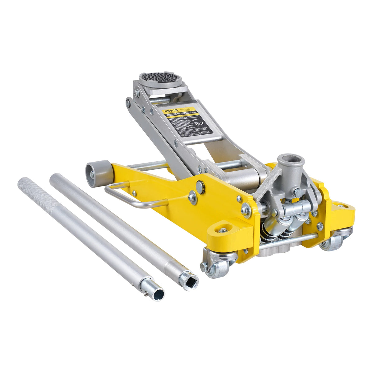 SucceBuy Aluminum Hydraulic Jack With Dual Piston Quick Lift