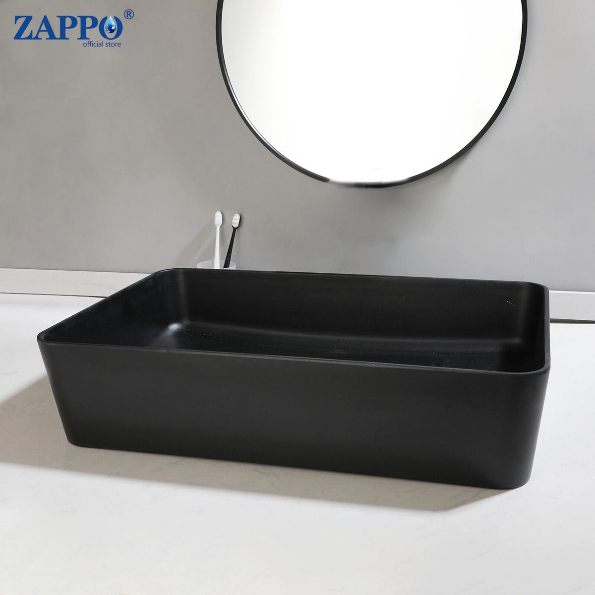 Mekkhala Stone Resin Countertop Vessel Bathroom Sink