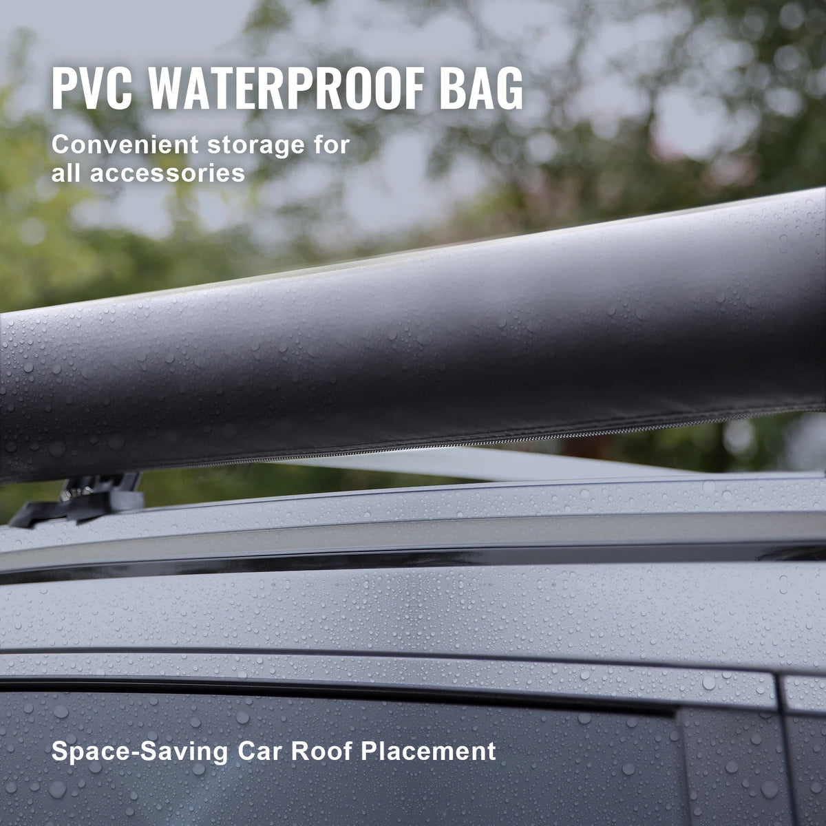 SucceBuy Retractable Vehicle Awning With Waterproof Storage Bag