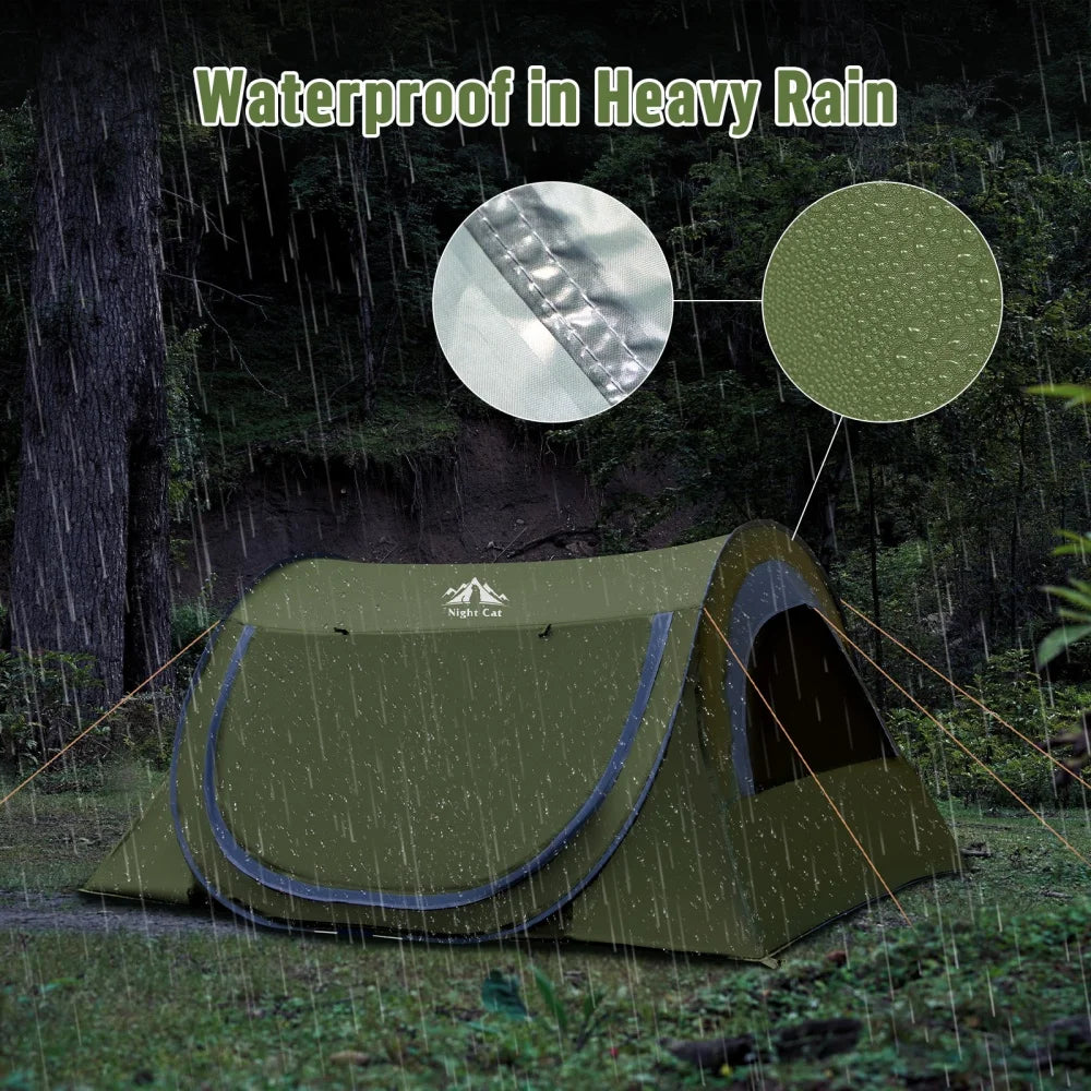 Night Cat Automatic Pop Up Camping Tent With Mosquito Net