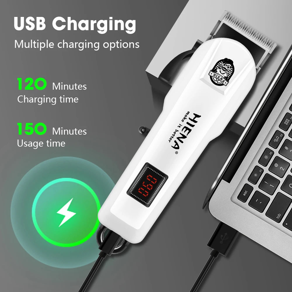 HIENA Rechargeable Hair Clippers And Trimmer Set Professional Grooming Kit