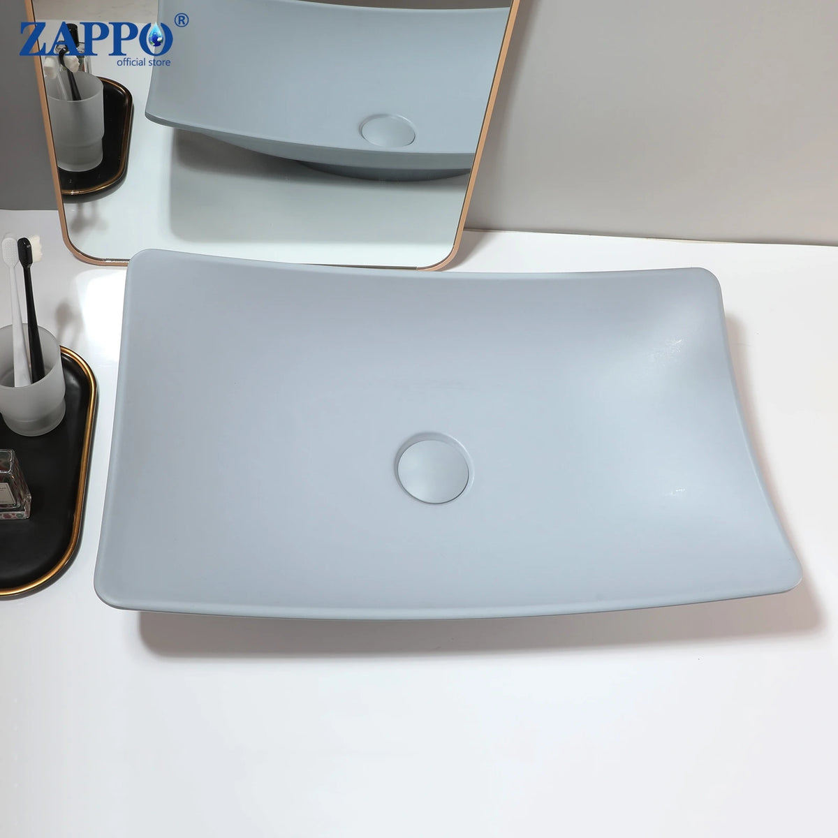 Mekkhala Stone Resin Countertop Vessel Bathroom Sink