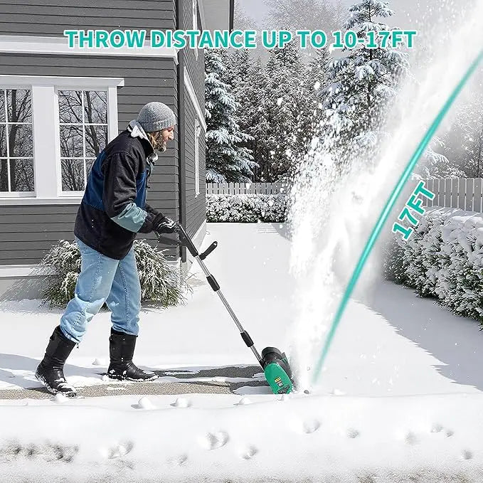 Electric Brushless Motor Snow Blower For Driveways And Walkways