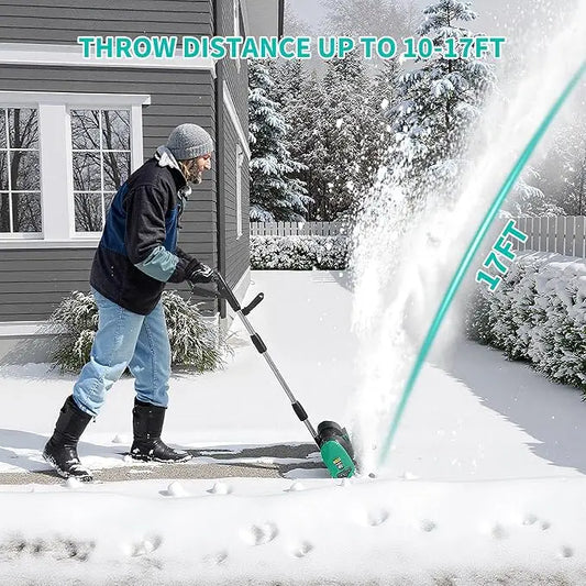Electric Brushless Motor Snow Blower For Driveways And Walkways