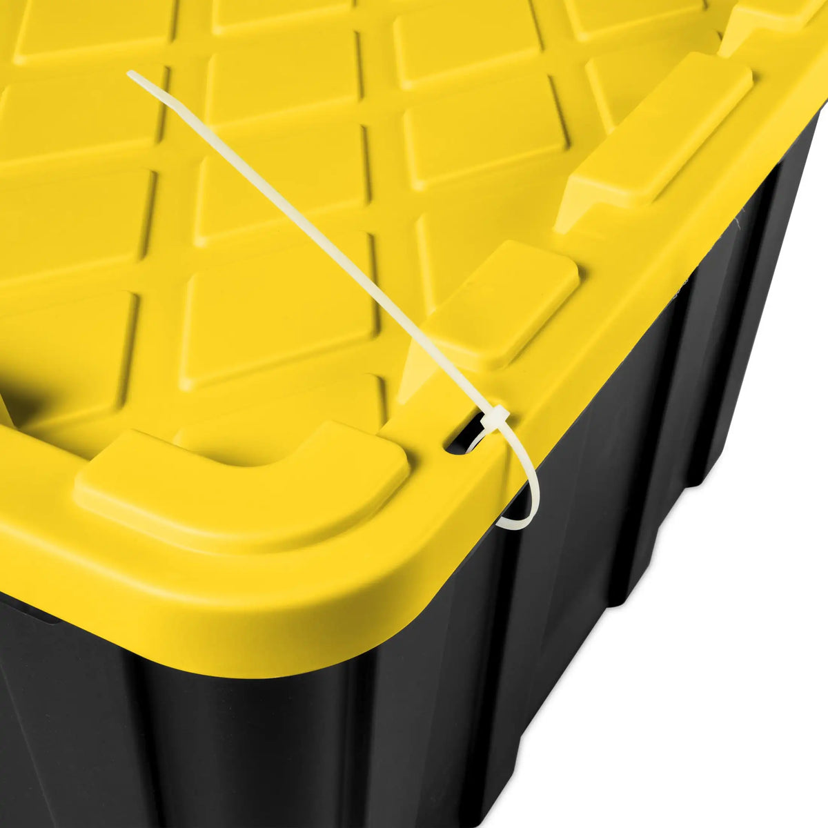 Durable Plastic Storage Tote with Snap On Lid Industrial