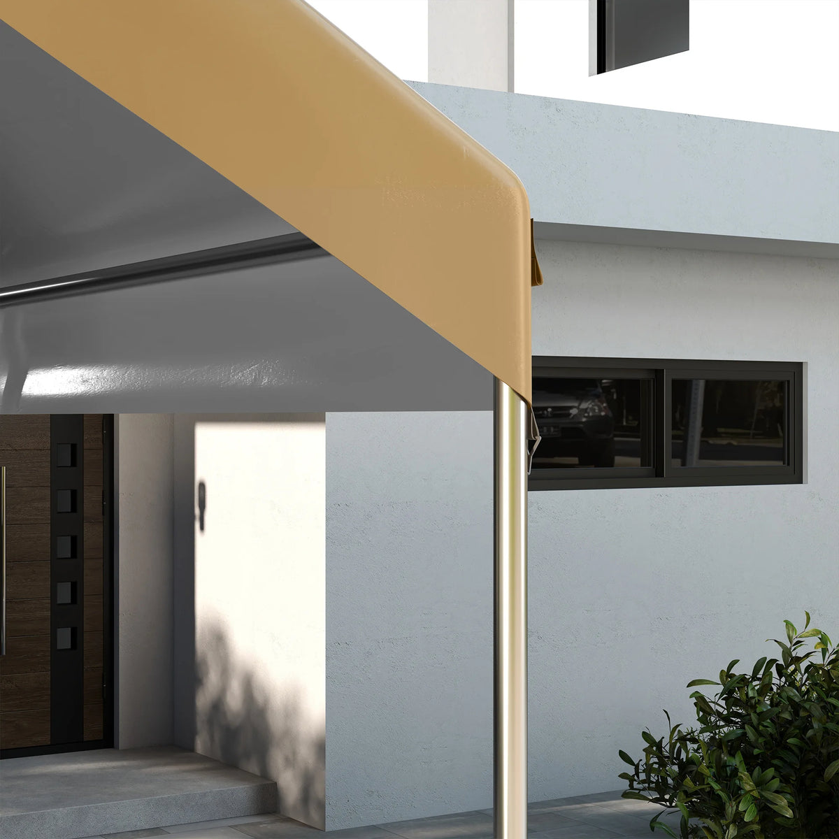 Outsunny Carport Replacement Canopy Cover With Ball Bungee Cords