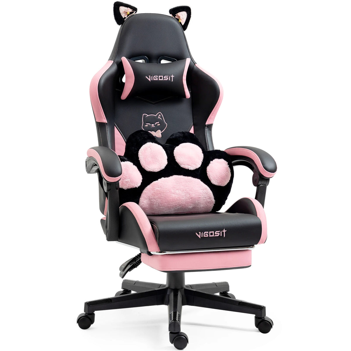 Vigosir Ergonomic Gaming Chair With Adjustable Lumbar Support