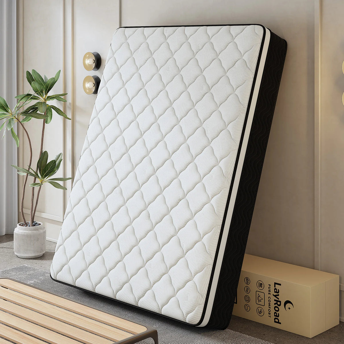 Memory Foam Mattress Boxed Medium Firmness For Effective Pressure Relief