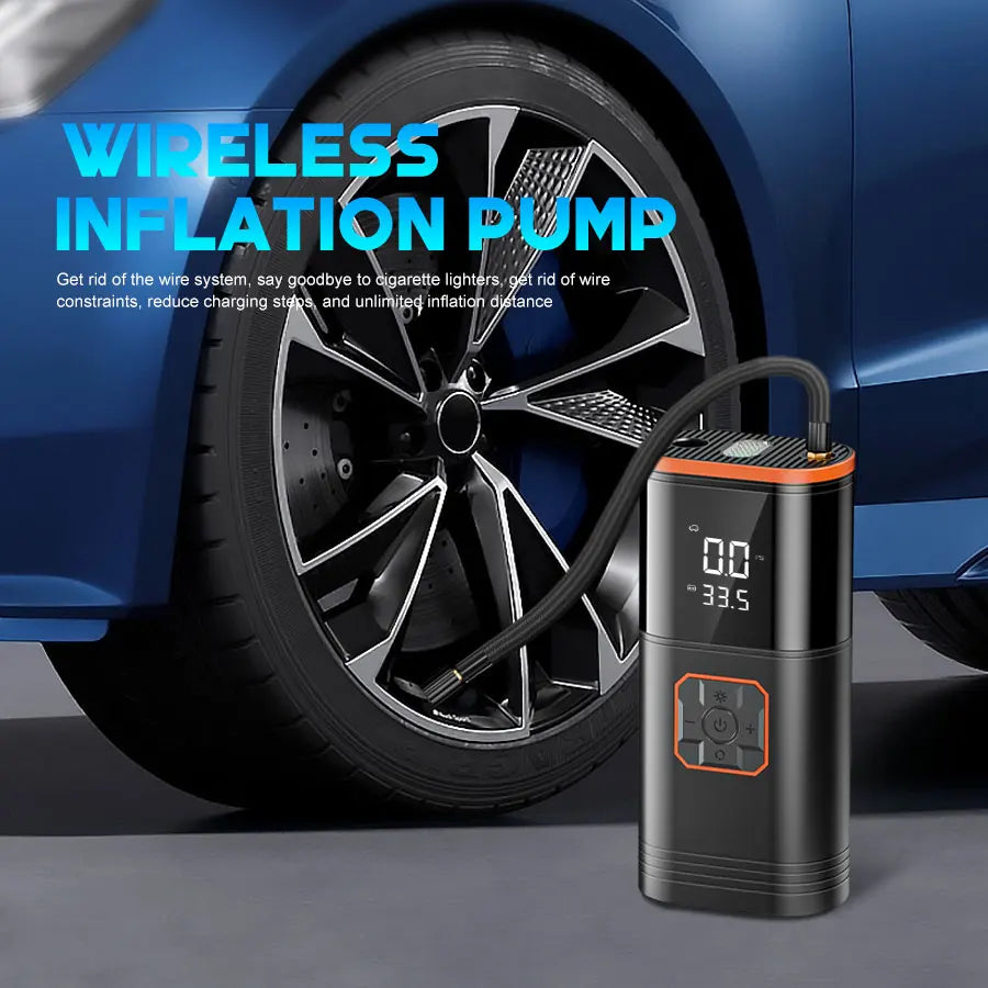 Belibuy Portable Dual Cylinder Air Compressor Car Tire Inflator