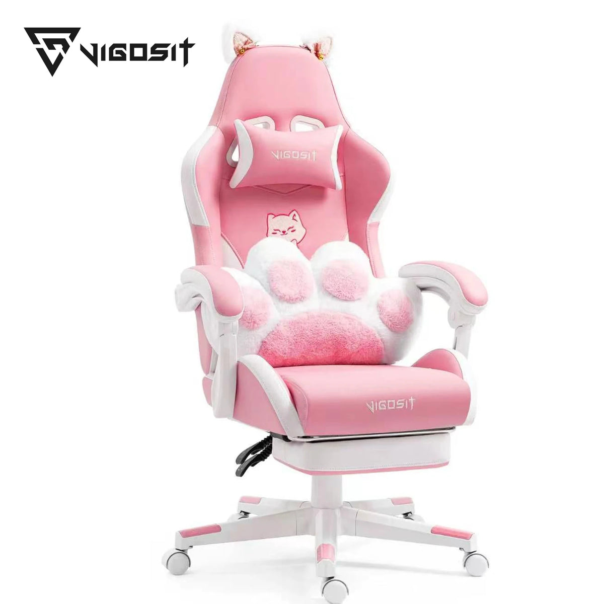 Vigosir Ergonomic Gaming Chair With Adjustable Lumbar Support