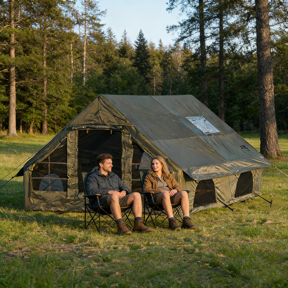 Pakicetus Quick Setup Waterproof Inflatable Camping Tent For Families
