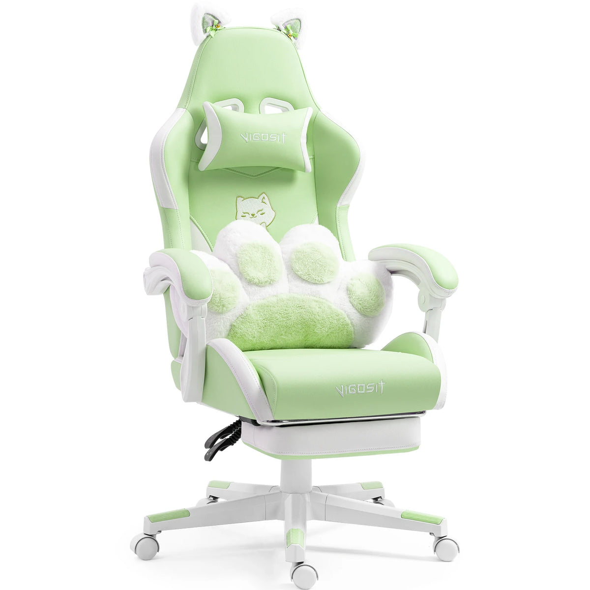 Vigosir Ergonomic Gaming Chair With Adjustable Lumbar Support
