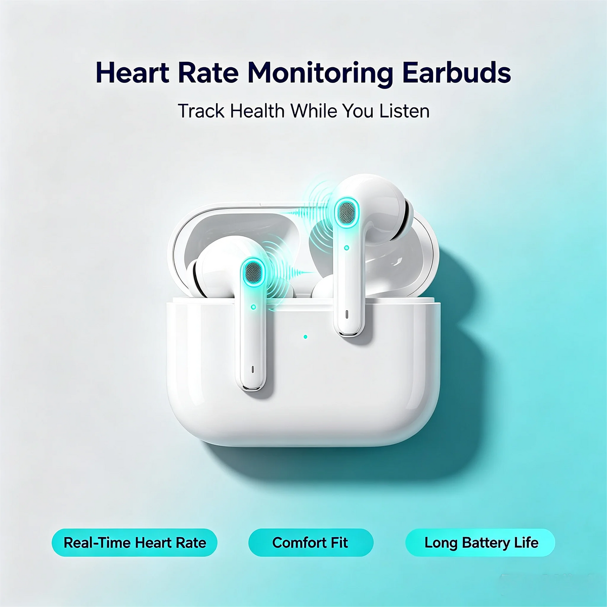Zzlove Wireless Earbuds With Active Noise Cancellation And Touch Control