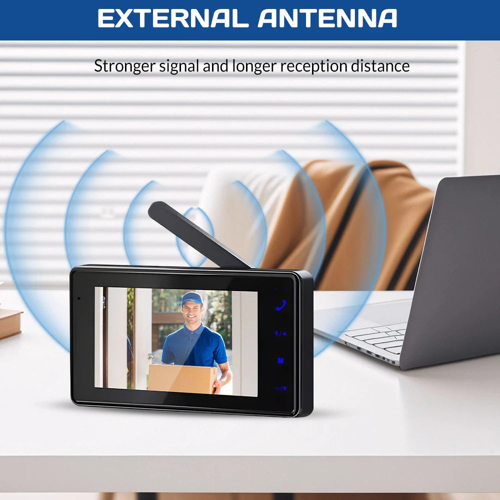 Wireless Video Doorbell With Two Way Talk And Night Vision