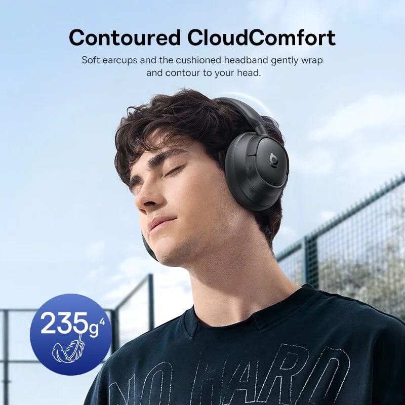 Baseus Wireless Noise Cancelling Headphones Hybrid ANC Bluetooth 6