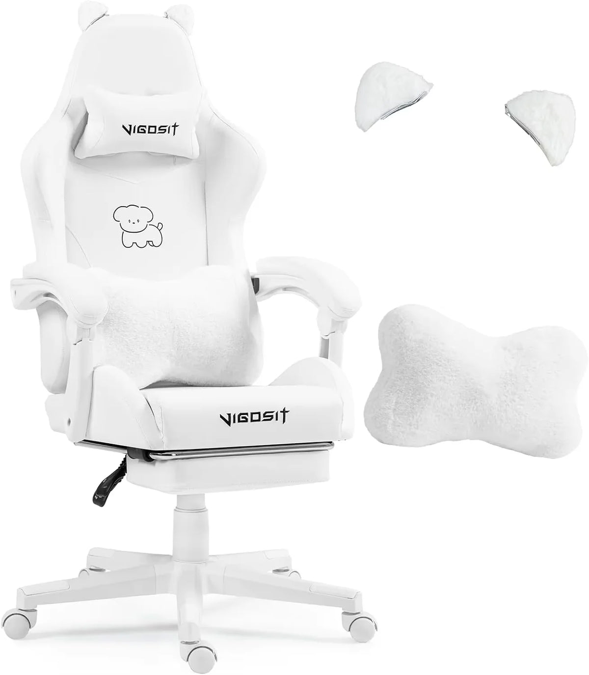 Vigosir Ergonomic Gaming Chair With Adjustable Lumbar Support